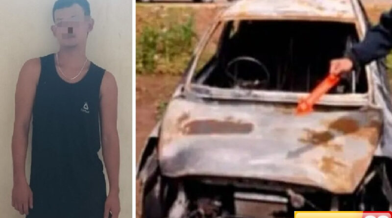 bpkb tak dikasih anak di oku bakar mobil ibunya
