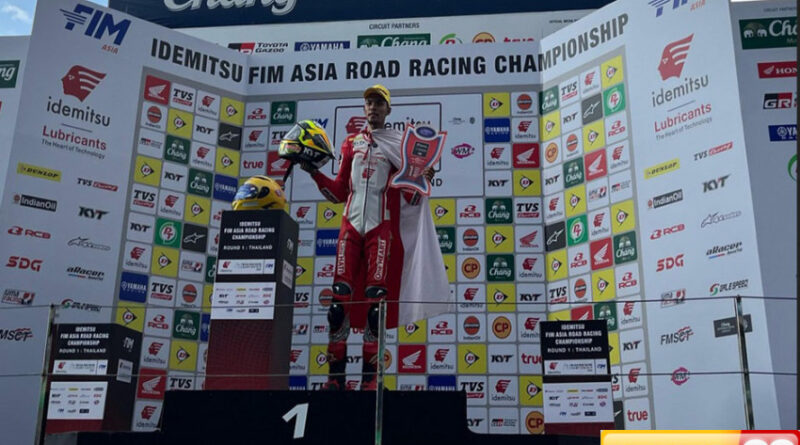 dominasi cbr ahrt sapu bersih kelas utama di race pertama arrc thailand 2025