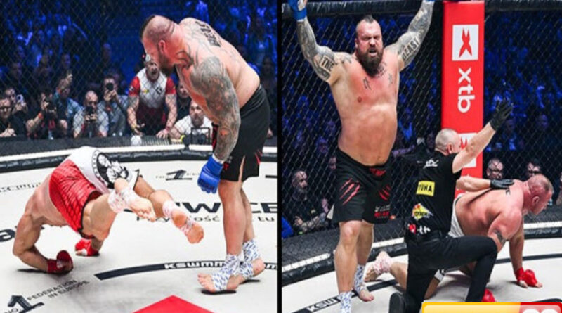 eddie hall ko brutal mariusz pudzianowski dalam 27 detik di ronde pertama