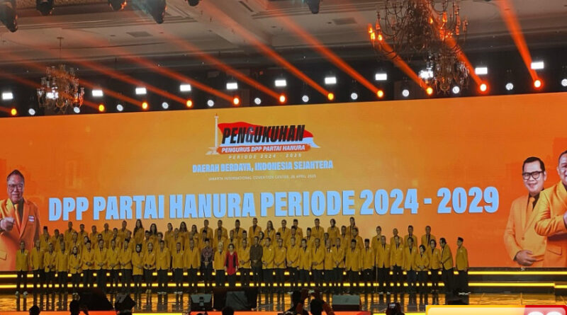 pengurus dpp hanura periode 2024 2029 dikukuhkan ada eks pimpinan kpk dan hakim mk