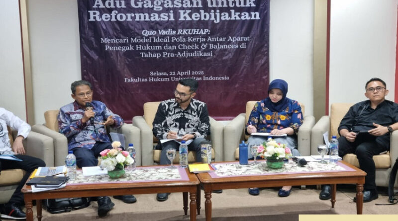 rkuhap diyakini tak akan jadikan kepolisian dan kejaksaan tumpang tindih tangani perkara