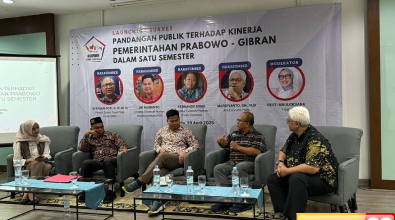 survei rumah politik mayoritas publik puas dengan kinerja gibran