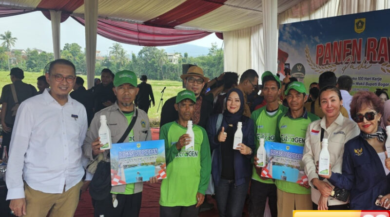 100 hari kerja bupati bogor panen raya padi varietas unggul