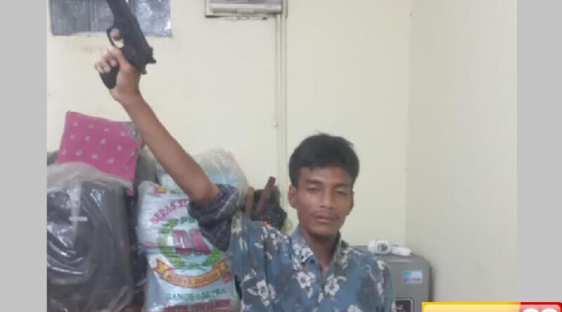 bang jago acungkan pistol saat konvoi suporter saat ditangkap ternyata positif sabu