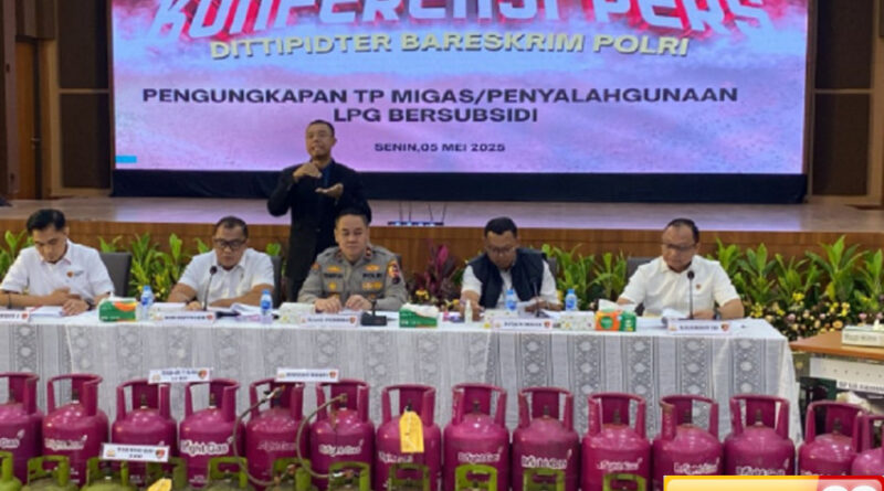 bareskrim bongkar sindikat pengoplos elpiji subsidi 3 kg kerugian negara miliaran