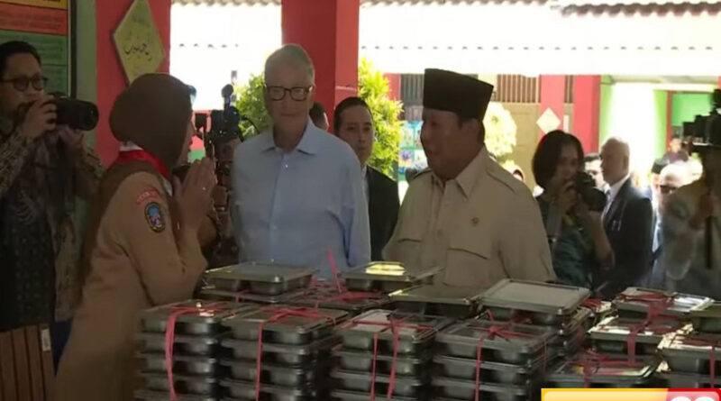 bill gates terkesan dan apresiasi pelaksanaan program mbg