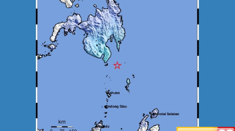 gempa m56 guncang kepulauan talaud masyarakat diimbau jauhi bangunan retak