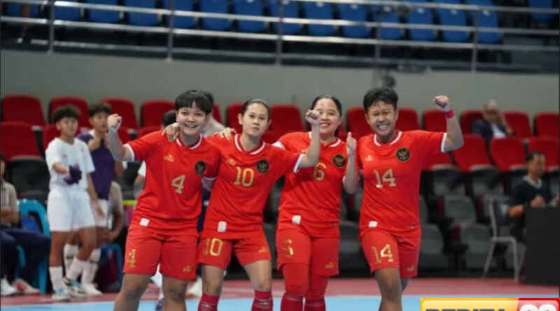 hasil piala asia futsal putri 2025 timnas indonesia gulung bahrain 5 1 lolos ke perempat final