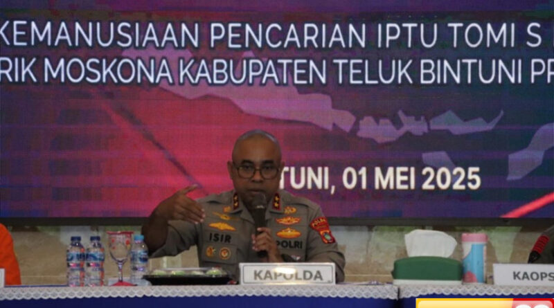 kapolda papua barat hentikan pencarian iptu tomi samuel marbun polisi yang hilang di sungai rawara