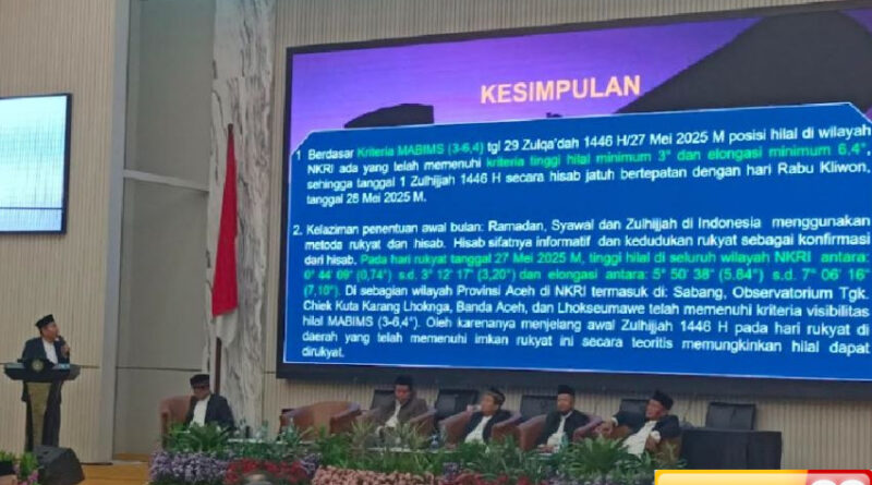 kemenag 1 dzulhijjah 1446h jatuh pada rabu 28 mei 2025 besok