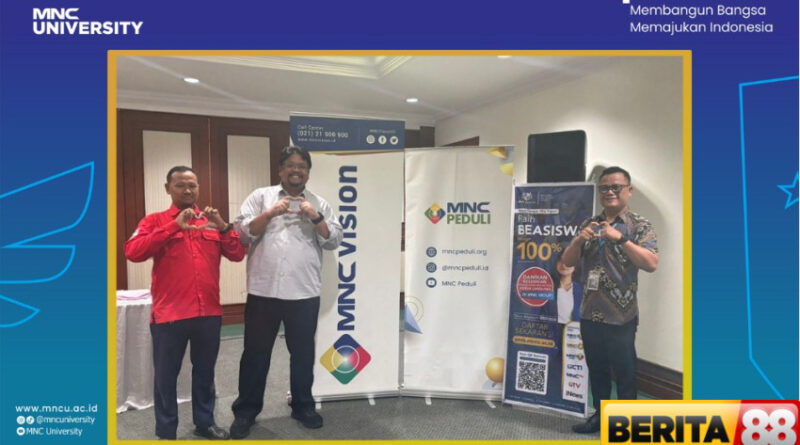 mnc university fasilitasi donor darah bersama mnc vision mnc peduli dan pmi dki jakarta