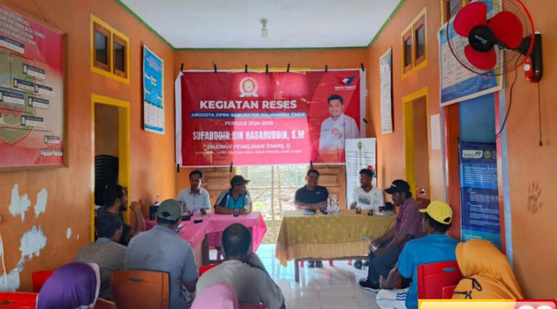 pacu wisata halmahera timur legislator partai perindo sufarddin minta pemkab perbaiki infrastruktur desa sowoli