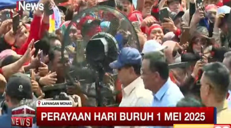 prabowo 1 mei jadi lambang perjuangan kaum buruh seluruh dunia