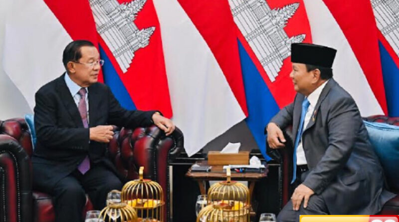 prabowo dan presiden senat kamboja komitmen bersama jaga stabilitas kawasan
