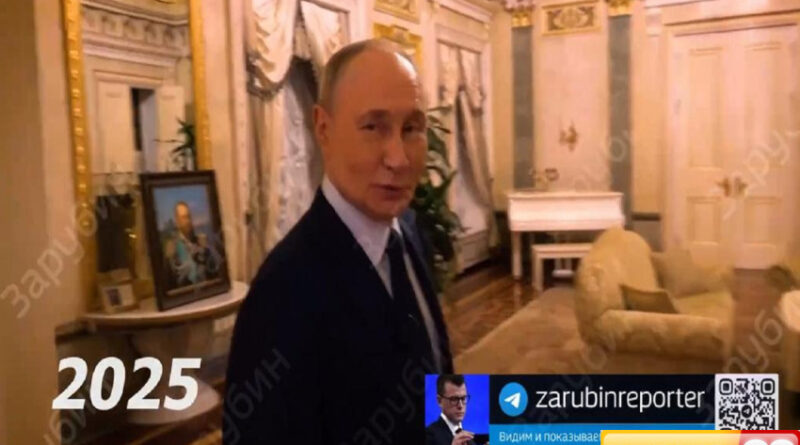 putin tunjukkan apartemen mewah untuk pertama kalinya ada gereja pribadi berlapis emas