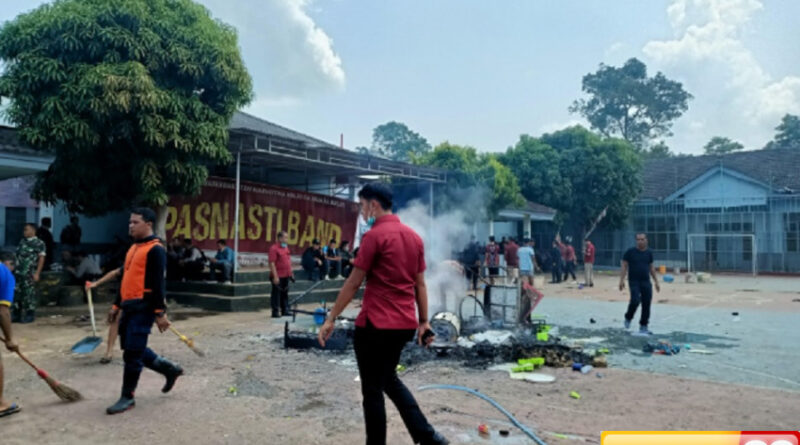 ribuan tahanan ngamuk kuasai lapas narkotika muara beliti musi rawas