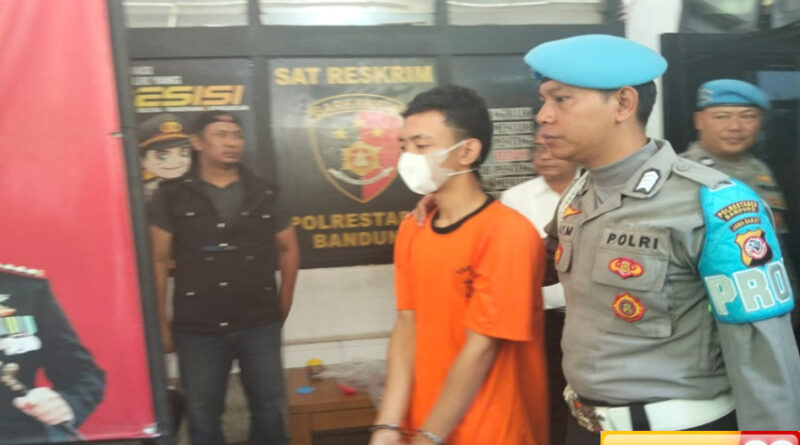 sadis begal bacok perempuan dan rampas hp di bandung
