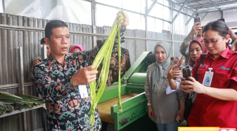 tiga negara asean pelajari inovasi serat nanas binaan csr pertagas