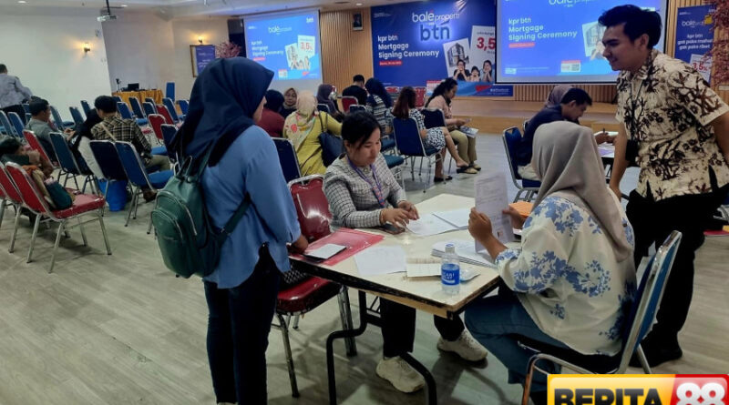 tingkatkan market share btn gelar akad kredit serempak di 5 kota besar