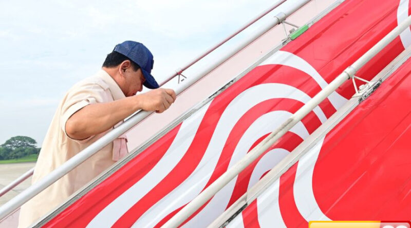 usai terima kunjungan pm china prabowo bertolak ke malaysia hadiri ktt ke 46 asean