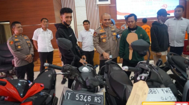 37 kali beraksi curi motor 5 anggota geng maling motor ditangkap di bekasi