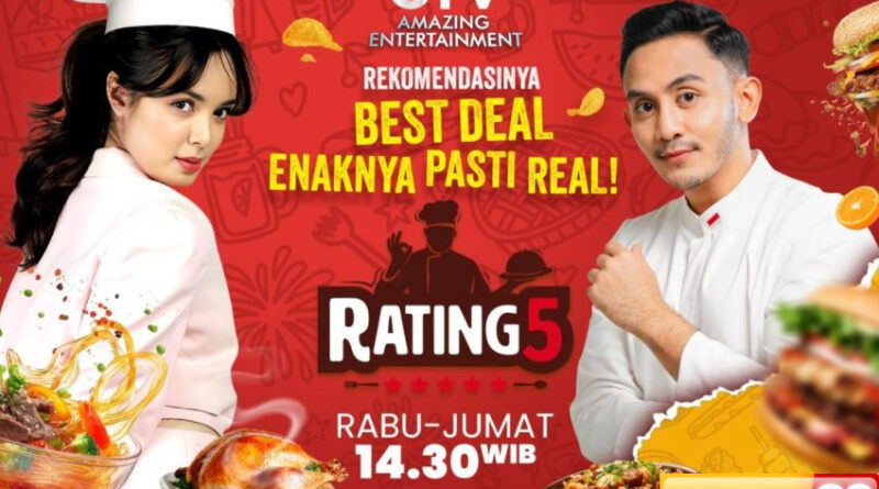 cicipi makanan yang juara di tiap gigitan bareng claudia andhara dan chef firhan di rating 5 gtv
