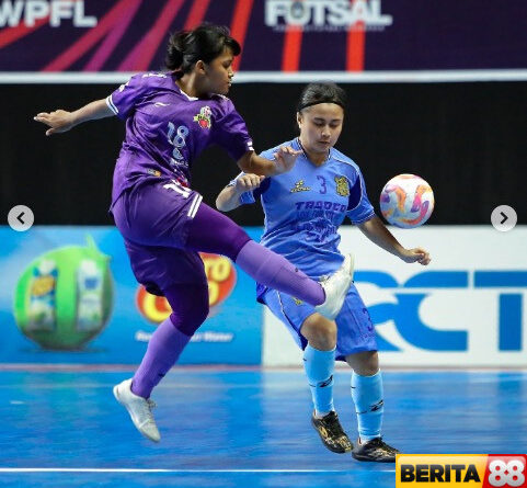 futsal profesional putri karmila sari dan kuda laut nusantara angels bermain imbang 2 2