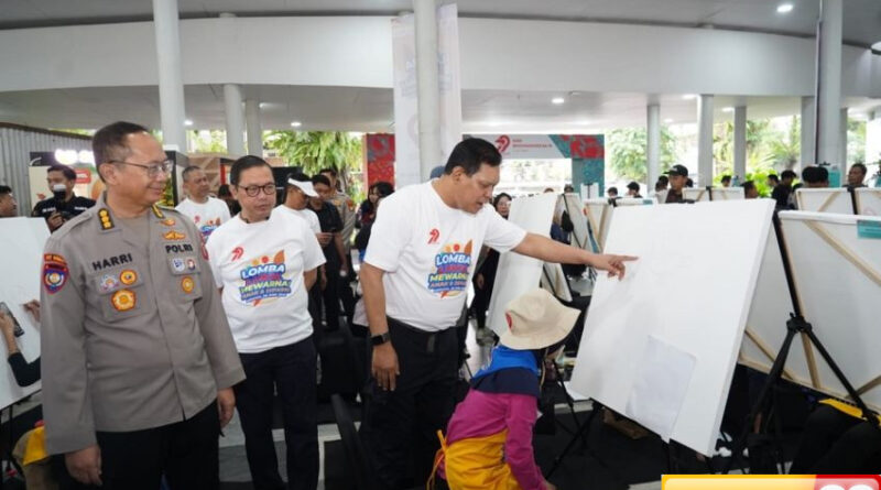 hari bhayangkara ke 79 160 anak dan difabel ikut lomba melukis serta mewarnai