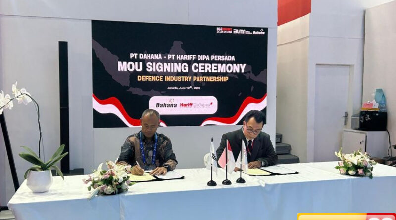 hariff defense dan dahana berkomitmen ciptakan ekosistem industri pertahanan yang mandiri