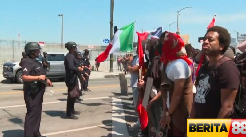 makin mencekam wali kota los angeles terapkan jam malam usai kerusuhan imigrasi trump