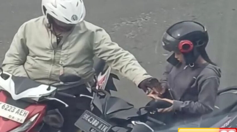 oknum polisi pungli pengendara motor di medan dihukum di tempat khusus