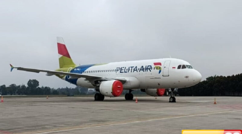 pesawat pelita air alami kerusakan pada bagian ekor saat mendarat di pekanbaru