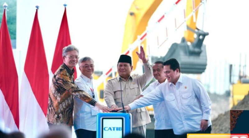 presiden prabowo resmikan proyek ekosistem baterai listrik pertamina nre ambil peran utama di industri hijau