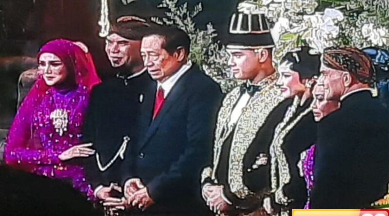 sby hadiri ngunduh mantu al ghazali dan alyssa daguise naik pelaminan beri ucapan selamat