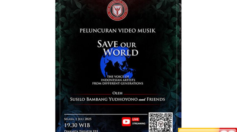 sby luncurkan video musik save our world kolaborasi dengan musisi lintas generasi