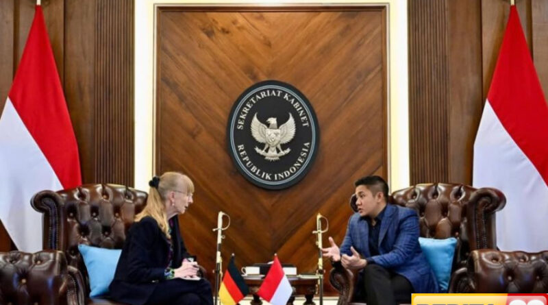 seskab teddy bertemu dubes jerman ina lepel bahas perkembangan hubungan bilateral