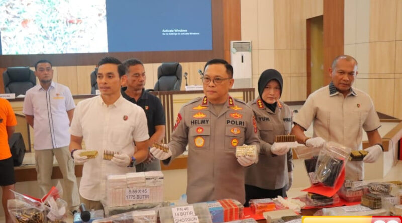 sindikat pembuatan senpi ilegal di lampung dibongkar ketua perbakin purbalingga diamankan