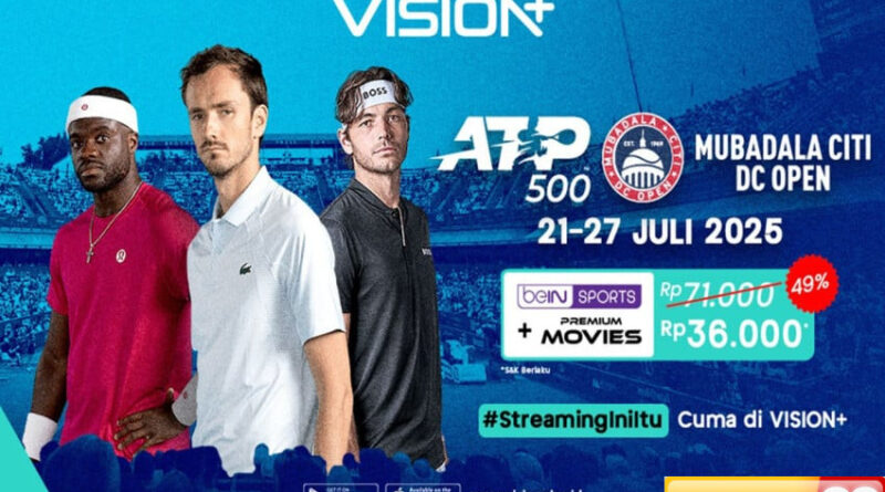 aksi panas dari washington dc streaming mubadala citi dc open 2025 di vision