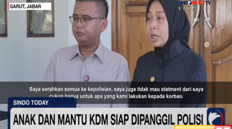anak dan mantu kdm siap diperiksa polisi terkait pesta rakyat berujung maut