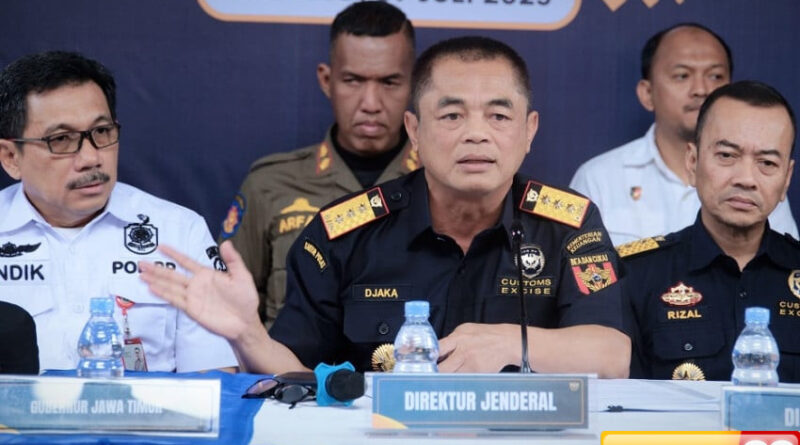 bea cukai resmi bentuk satgas nasional perangi barang kena cukai ilegal