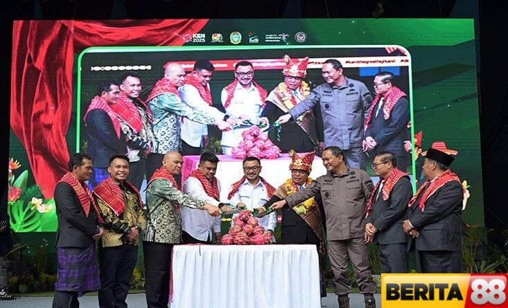 dibuka gubernur sumut bobby nasution festival bunga dan buah karo 2025 disambut meriah puluhan ribu warga