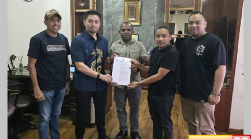 dpp knpi tunjuk sedek bahta adrian thie dan yustinus tebai caretaker papua tengah