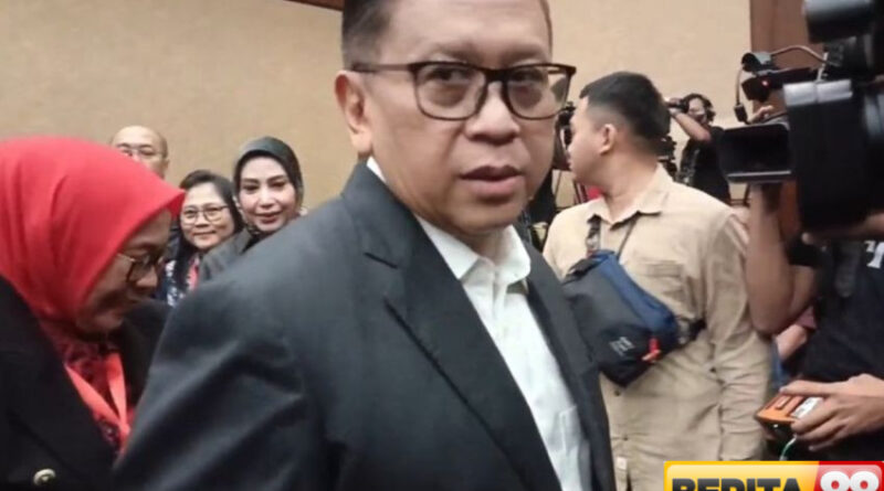 hasto kristiyanto good newsnya pleidoi sudah saya selesaikan