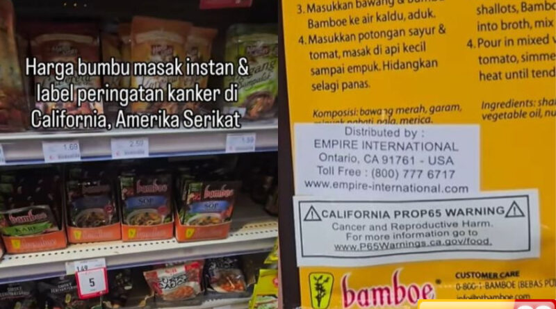 heboh bumbu instan indonesia dapat label peringatan kanker di california