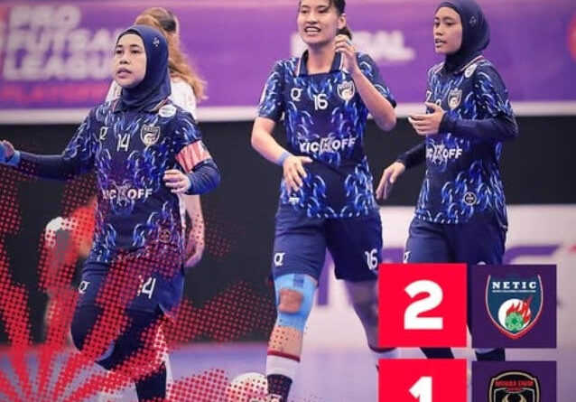 liga futsal profesional putri 2025 netic ladies menang atas muara enim united dengan skor 2 1
