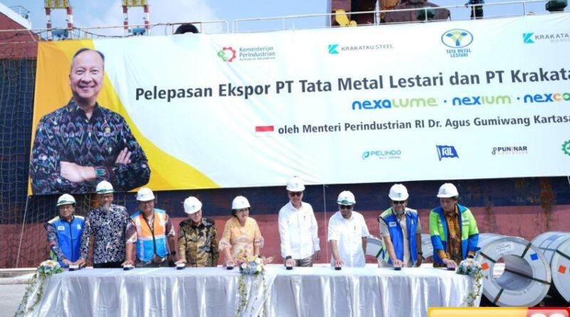 menperin lepas ekspor 10000 ton baja lapis ke as nilainya capai rp2054 milliar