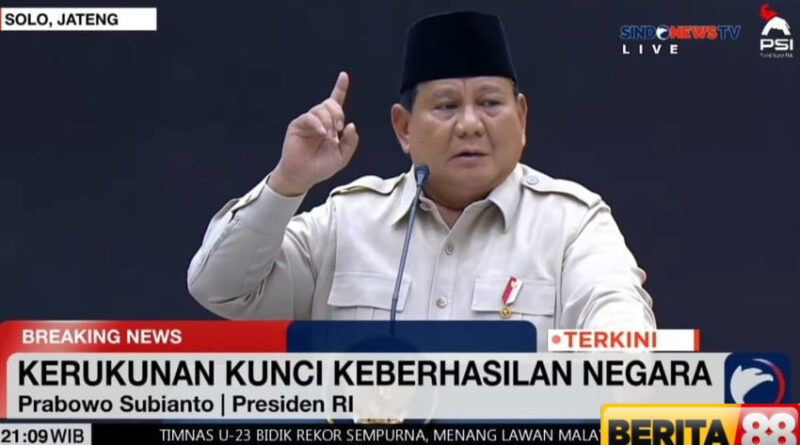 prabowo tegaskan komitmennya berantas mafia pangan rp100 triliun kerugian negara setiap tahun