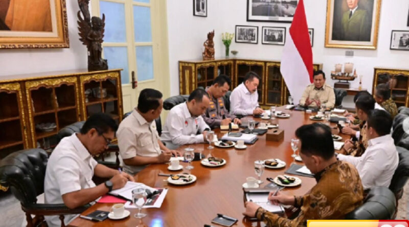 presiden prabowo mendadak panggil kapolri jaksa agung perintahkan tindak tegas pengoplos beras