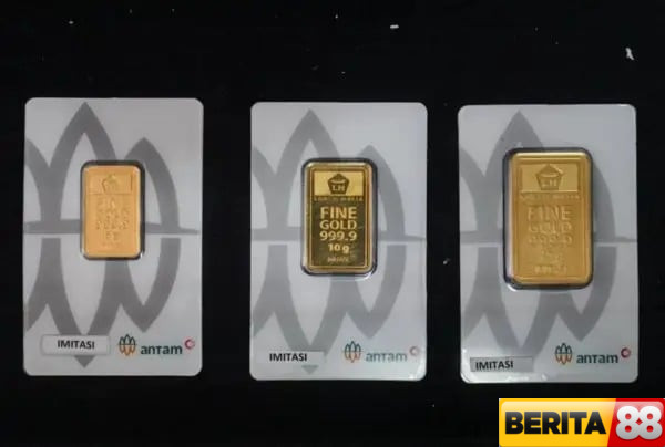 sentimen the fed dorong harga emas dunia antam stabil di rp19 juta per gram