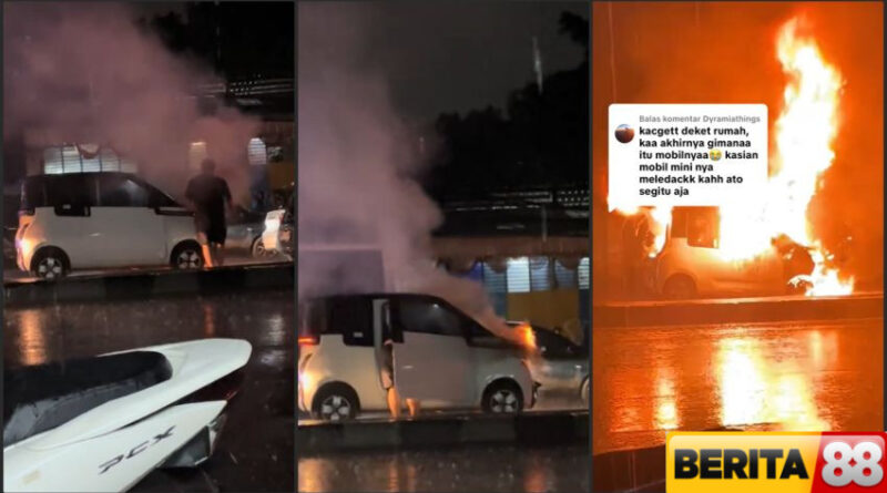 wuling air ev terbakar hebat di bandung apa sebenarnya yang bikin mobil listrik jadi bola api